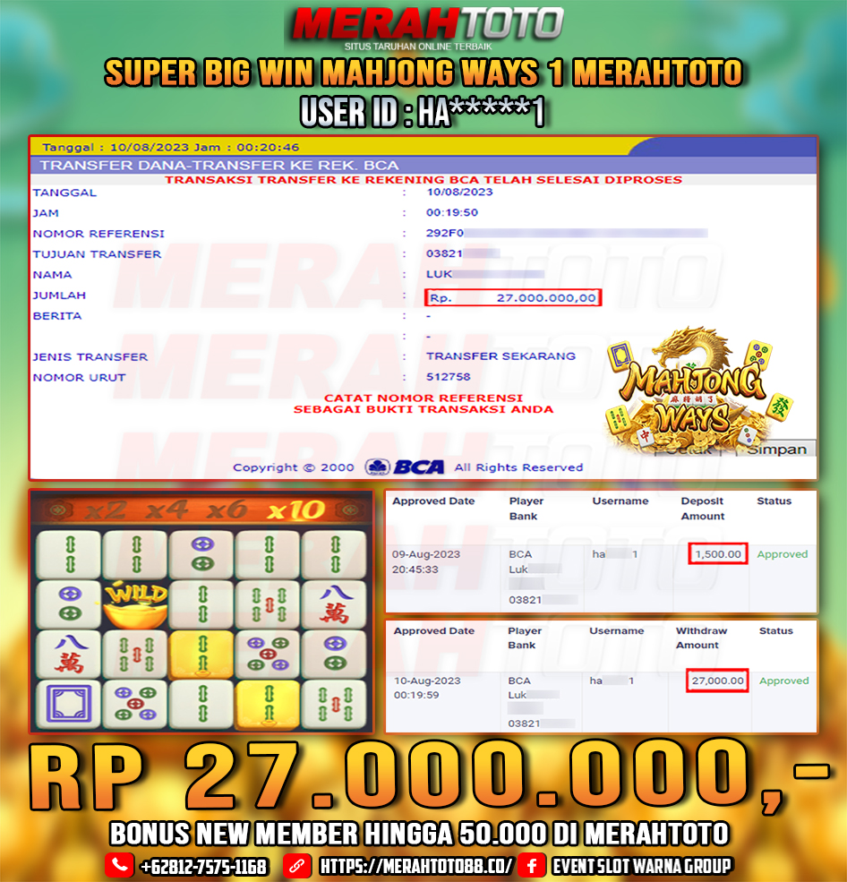 bukti-jp-slot-member-merahtoto-09-agustus-2023-Mahjong-2-Pg-Slots