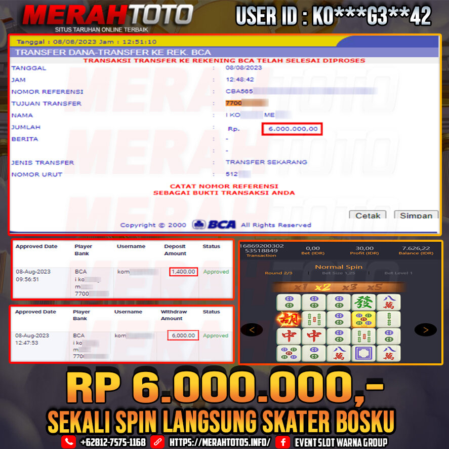 bukti-jp-slot-member-merahtoto-08-agustus-2023-gates-of-Mahjong-Ways