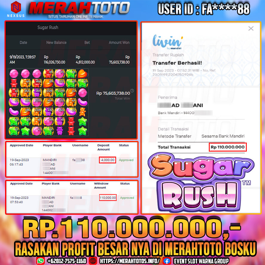 bukti-jp-slot-member-merahtoto-19-september-2023-sugar-rush-pragmatic-play