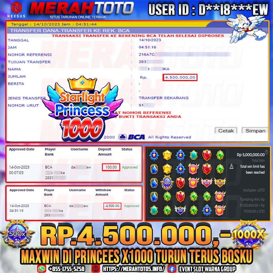 bukti-jp-slot-member-merahtoto-14-oktober-2023-starlight-princees