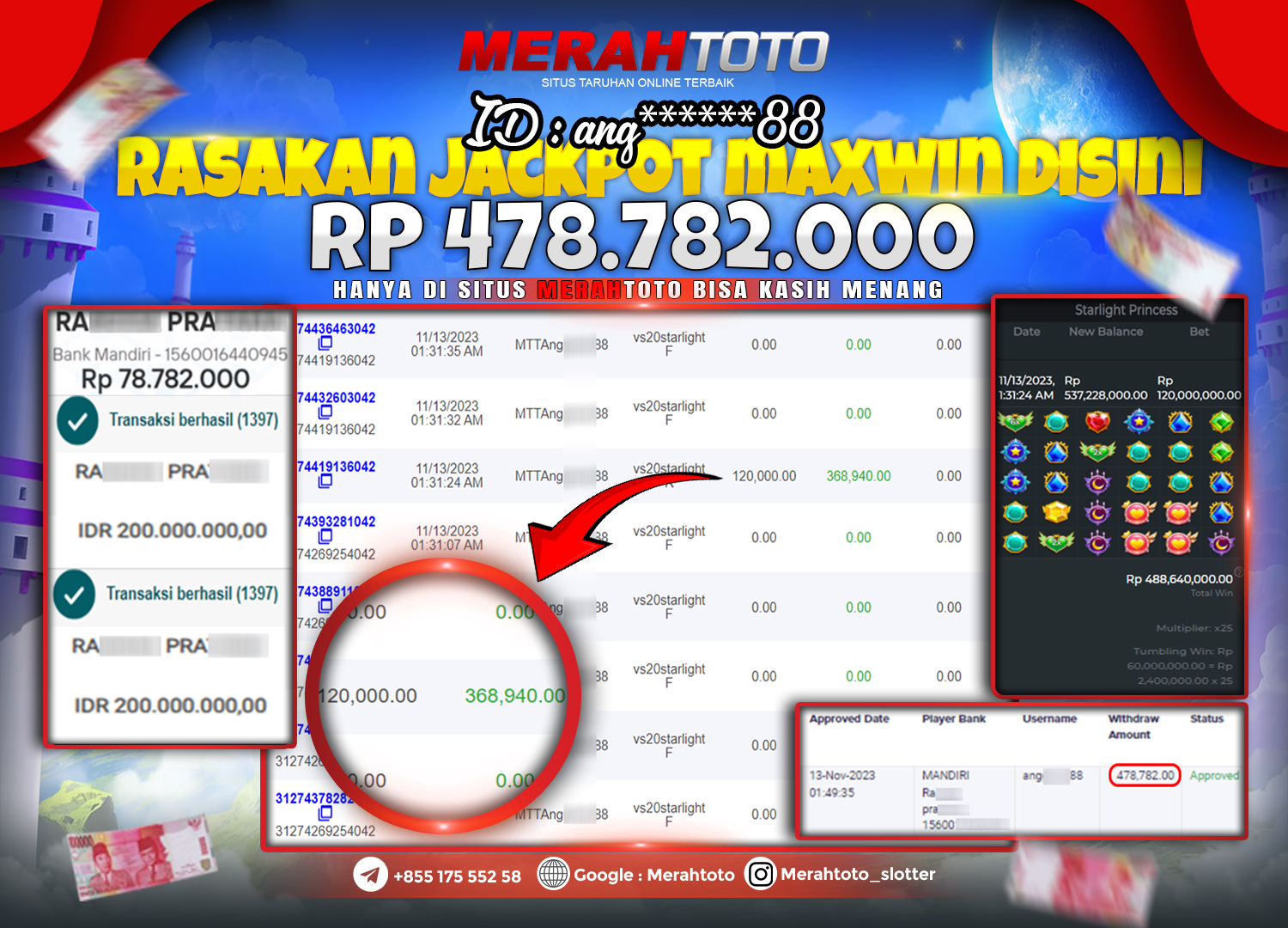 bukti-jp-slot-member-merahtoto-13-november-2023-sratlight-princees-pragmatic-play