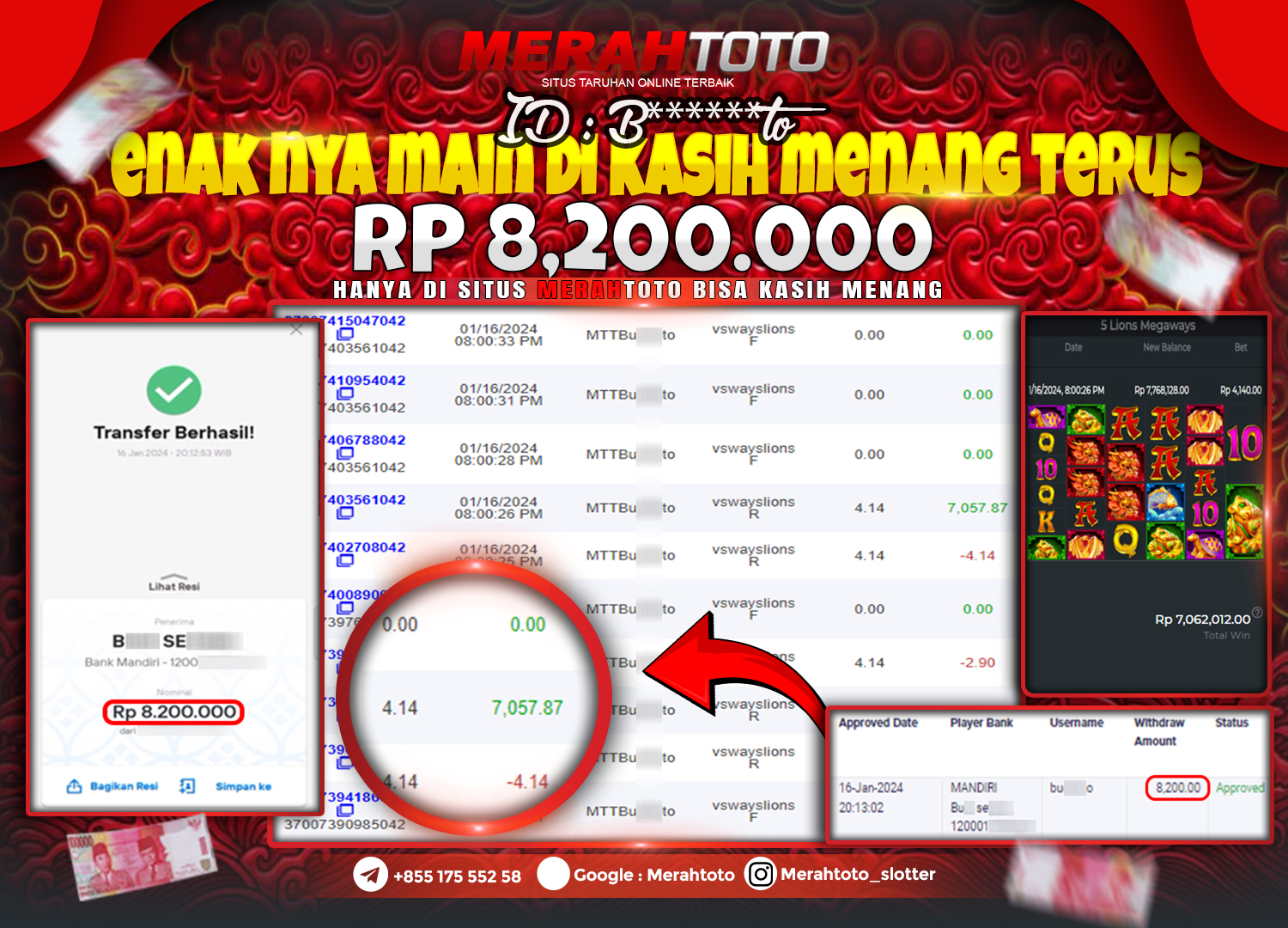 bukti-jp-slot-member-merahtoto-16-januari-2024-5-lions-megaways-pragmatic-play