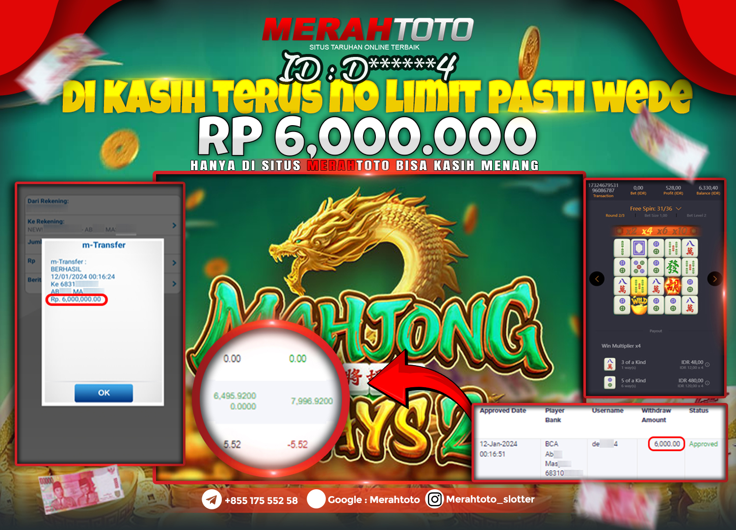 bukti-jp-slot-member-merahtoto-12-januari-2024-mahjong-ways-2-pg-slots