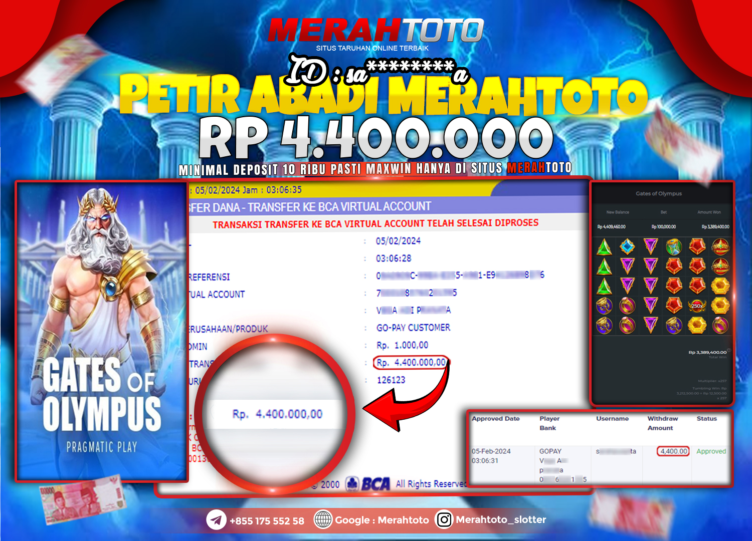 bukti-jp-slot-member-merahtoto-05-february-2024-gates-of-olympus-pramgatic-play